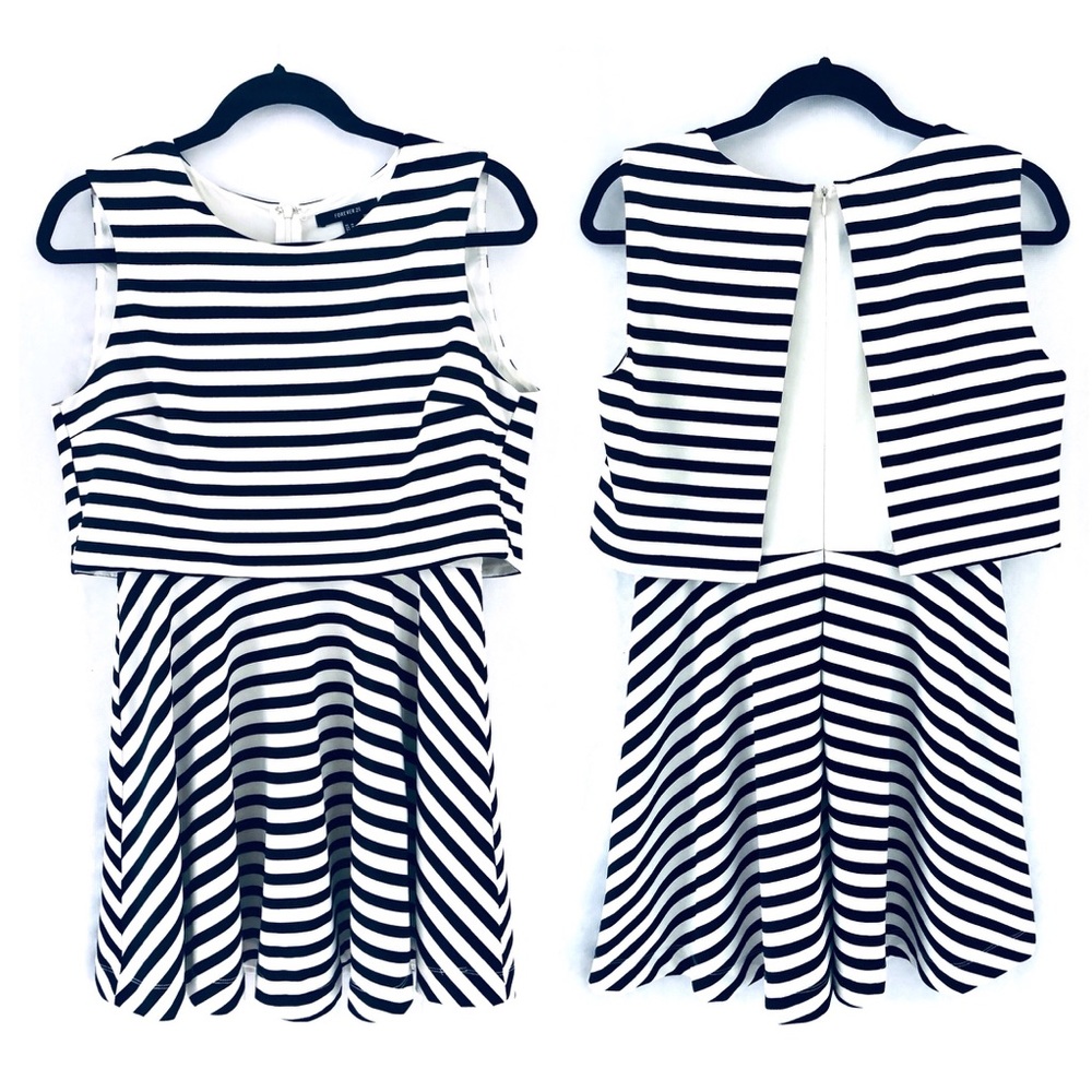 Super cute and flattering Forever 21 striped dress in size Medium
